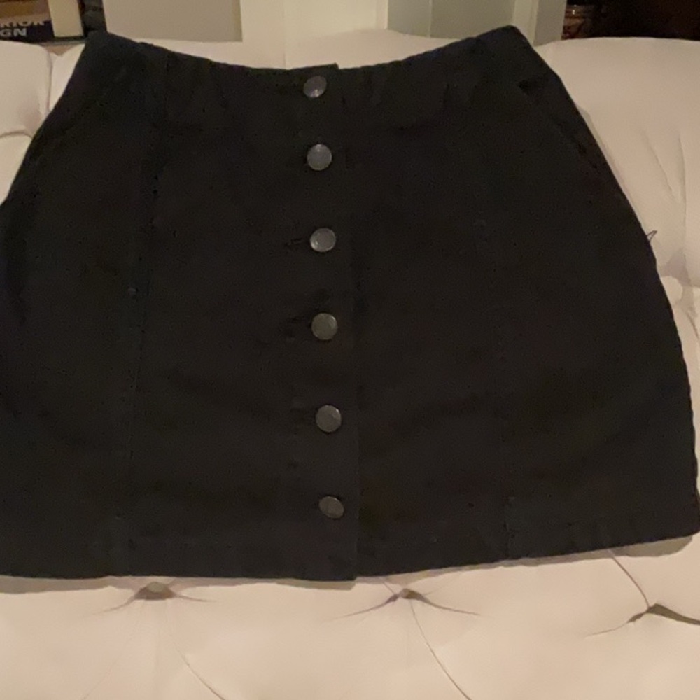 Wilfred Black A-line Mini Skirt in 0